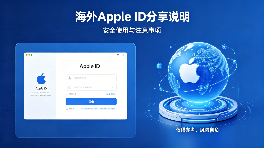 关于分享海外Apple ID说明